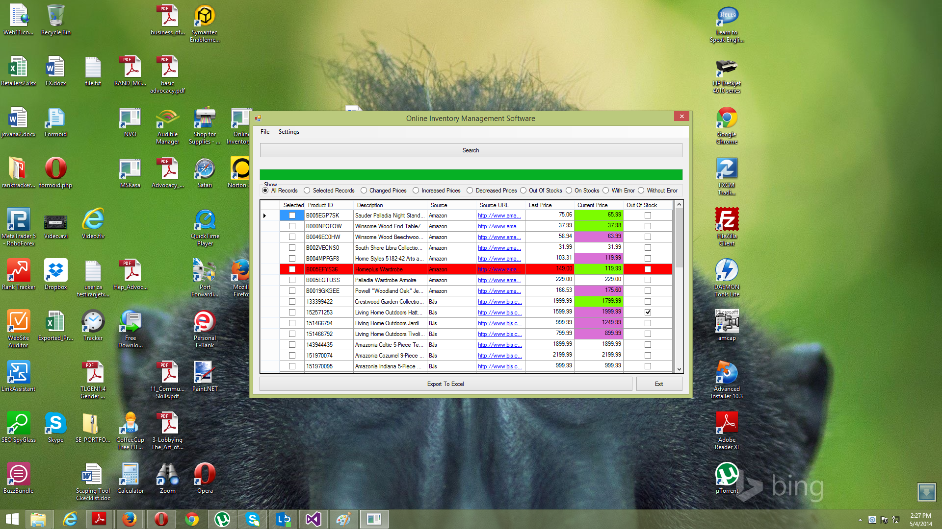Online inventory management software